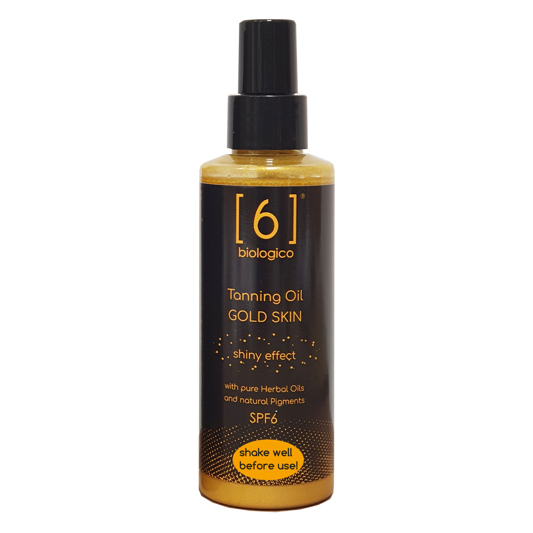 TANNING OIL Gold skin Shiny effect SPF6